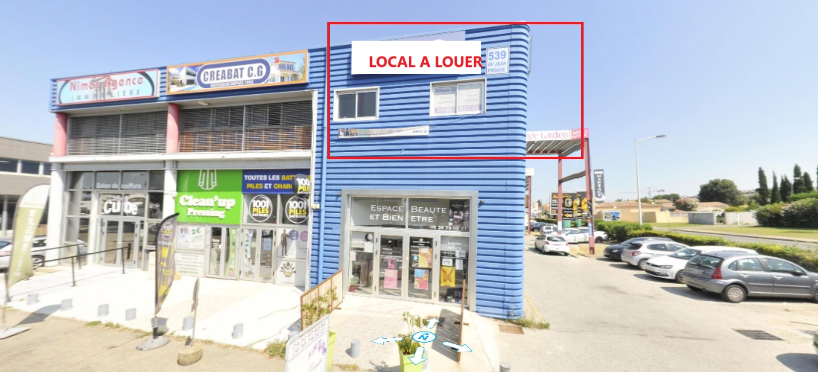 À LOUER – Local professionnel 80 m² – Avenue Georges Pompidou, Nîmes